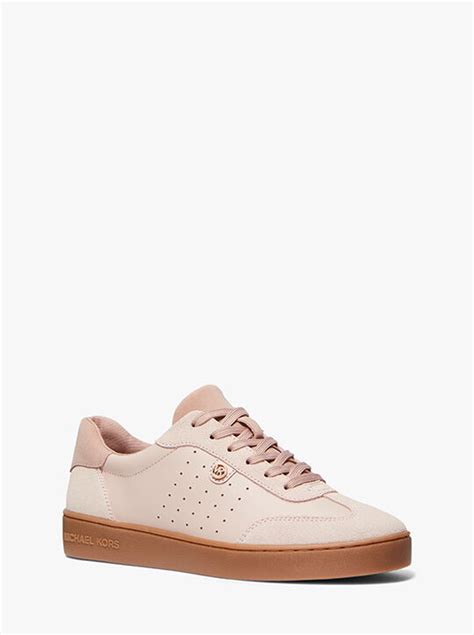 michael kors scotty leather sneaker|michael kors denim sneakers.